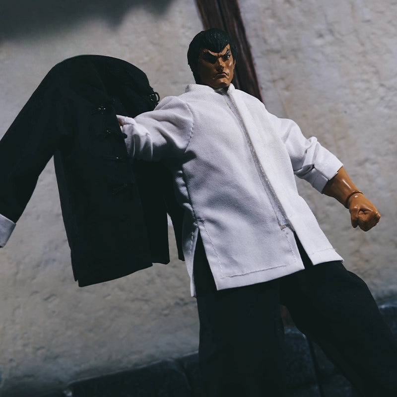 Replacement Cloth Set for 1/12 Action Figure, Soft Goods Outfit for Fei Long Street Fighter II